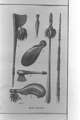 マオリ族の武器/(Maori weapons.)