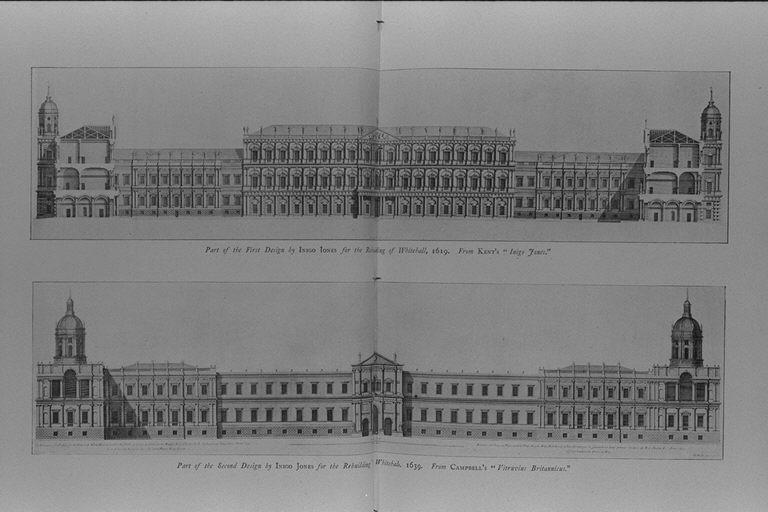 イニゴー・ジョーンズのホワイトホール宮殿再建のための最初のデザイン 
