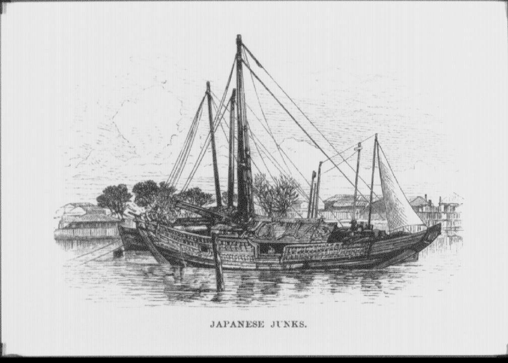 日本の平底帆船 ジャンク船 Japanese Junks