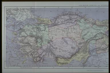 小アジア アルメニア クルジスタン 地図 左半分 Asia Minor Armenia And Kurdistan