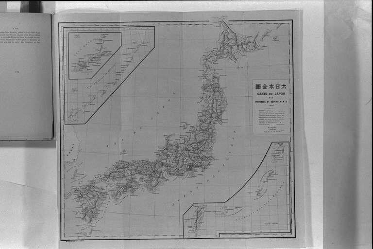 地方と県による日本地図 大日本全図