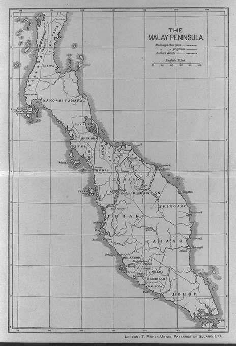 マレー半島 地図 The Malay Peninsula