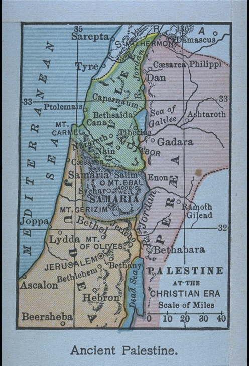 古代のパレスチナ（地図）/(Ancient Palestine.)