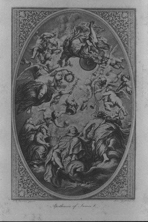 ジェームズ１世の昇天 ルーベンスに基づくｓ グリベリン の版画より Apotheosis Of James I From The Engraving By S Gribelin After Rubens